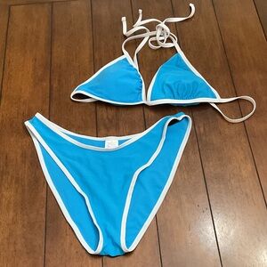 Wild Fable Aqua and White Bikini